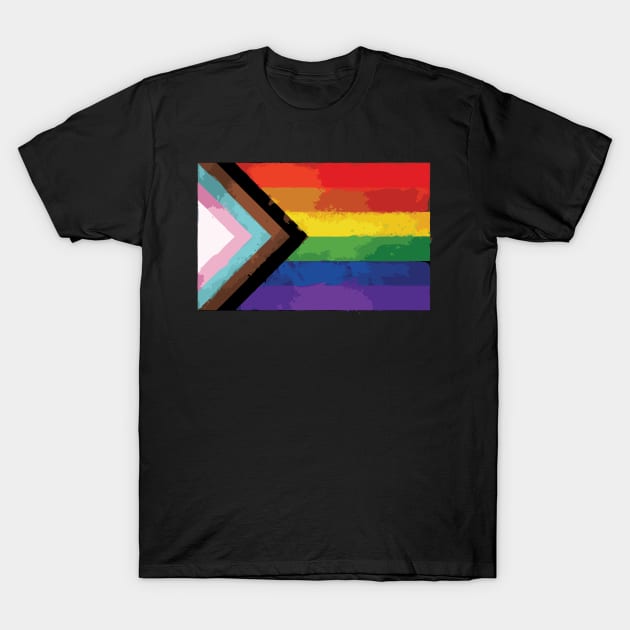 LGBTQ FLAG T-Shirt by lounesartdessin